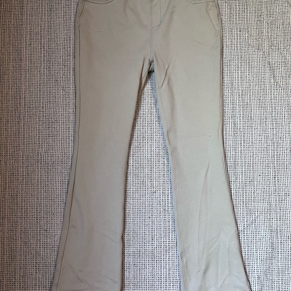 Girls Khaki Bellbottom Pants